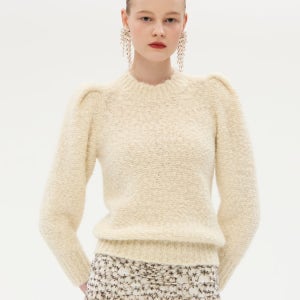 [이자벨마랑] 크림 짜임 알파카혼방 니트 ISSW5F232CR