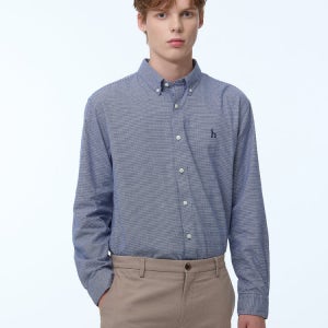 헤지스 남성 스테디셀러 체크 면 긴팔캐주얼셔츠 148878 WHSH4D402N2