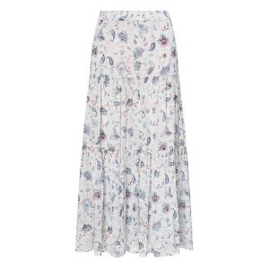 [질스튜어트뉴욕 우먼]  화이트 플라워패턴 밴딩스커트 JSSK2B460WT