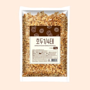 대두식품 호두 1/4태 1kg 분태 반태 호두과자