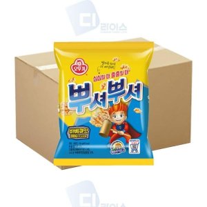 [SY612X1]뿌셔뿌셔 라면땅 바베큐맛 라면과자 48봉