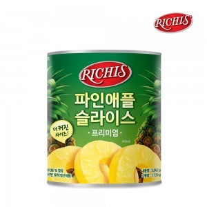 리치스 파인애플 슬라이스 프리미엄 3kg