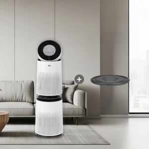 LG 퓨리케어 AI 360˚ 공기청정기 플러스 AS285DWWD+PWH8DBA 무빙휠 포함