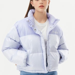 [le coq sportif]여성 글로시 크롭 덕다운 퍼플(QO422ODJO2)(K1736232449797027BL01)