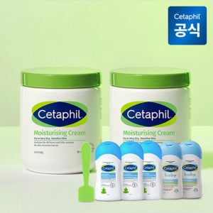 세타필 모이스춰라이징 크림 550g 2개+워시 50ml 3개+로션 50ml 2개+스파츌라