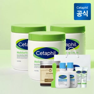 [쇼핑백 증정] 세타필 모이스춰라이징 크림 550g 3개+10g 2개+클렌저 29ml 2개(+휴대용 공병&스파츌라)