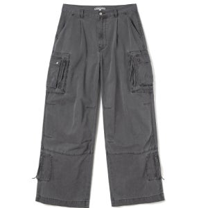 [밀로 아카이브] 워시드 멀티 카고 팬츠 [빈티지 퍼플] ML457VPU