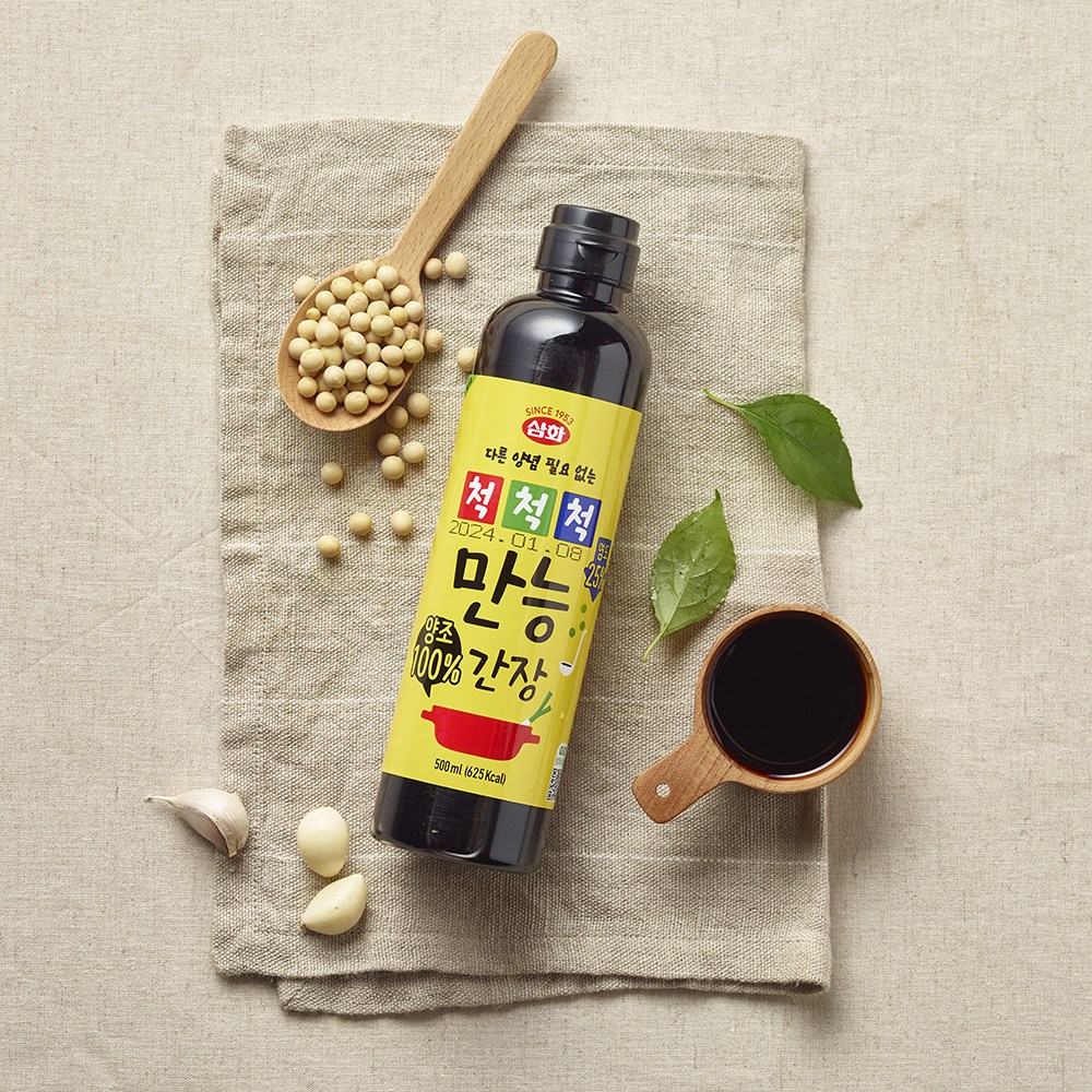 Samhwa Foods Cheokcheokcheok All-Purpose Soy Sauce 500ml, 1 pc