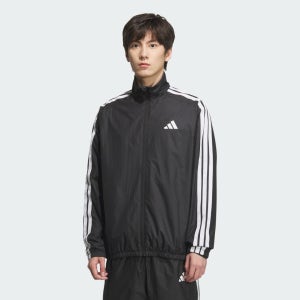 머스트 해브 3-스트라이프 브러쉬드 트리콧 안감 윈드 재킷