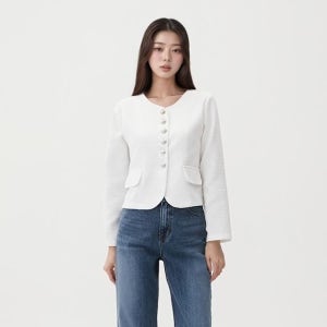 [롯데백화점] 랩 홑겹 트위드 자켓(AR1WJS40) LE1219054483