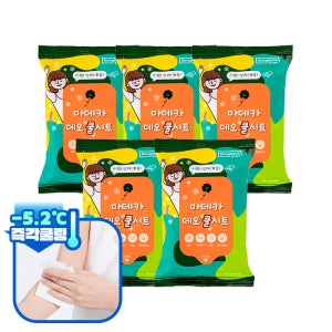 마데카 데오쿨시트15매 5개 데오드란트 땀티슈