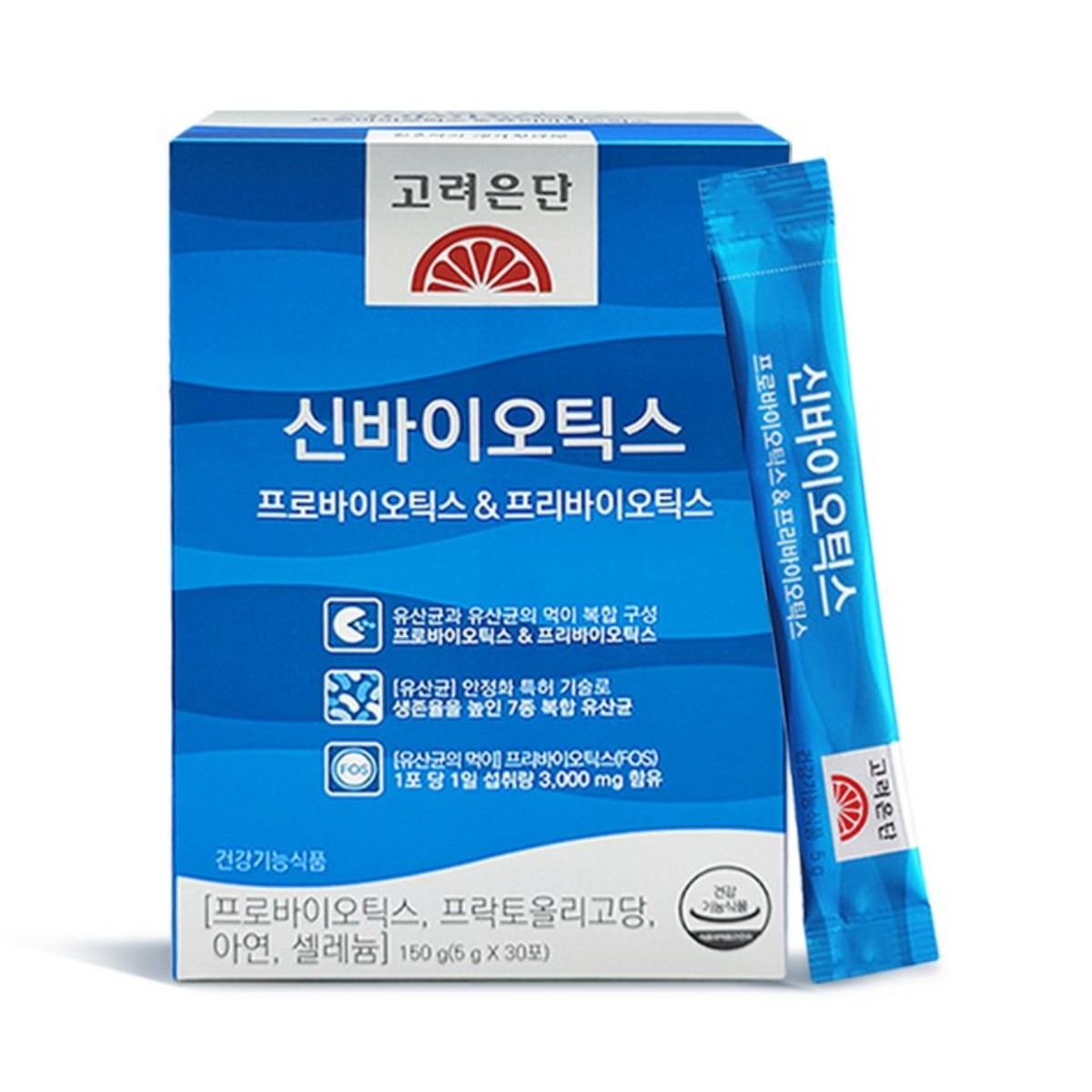 <b>고려은단 장</b>트러블 변비지속 복부팽만 반복 화장실고민 신바이오틱스 30포 6세트 6개월치  150g  6개