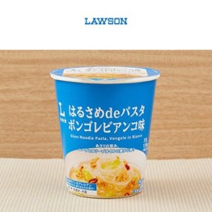 일본 로손 오리지널 편의점 컵라면 하루사메 de 파스타 봉골레 비앙코 맛 37g