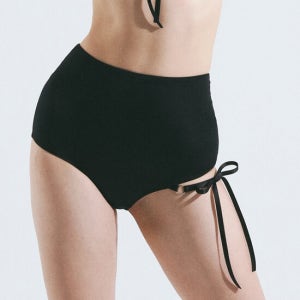 비나제이 원사이드 리본 하이 비키니팬티 (Black)