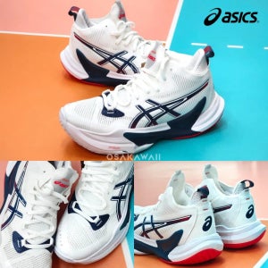 아식스 메타라이즈 2 배구화 스탠다드 남성 화이트 마코 블루 1051A089 101
