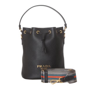 프라다 버킷백 1BE072 2E8K F0002 웹스트랩 멀티컬러