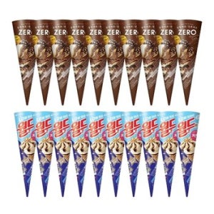 제로 티라미수콘 x10 + 저당 월드콘 바닐라 x10