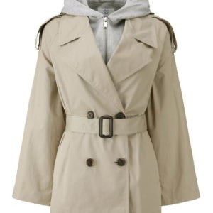 [롯데백화점] CC콜렉트 후드 하프 더블 트렌치 코트 E243PSJ123 LE1218445075