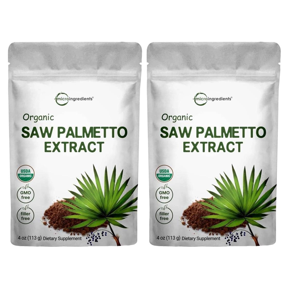 마이크로 인그리디언츠 쏘팔메토 추출물 파우더  2개  113g