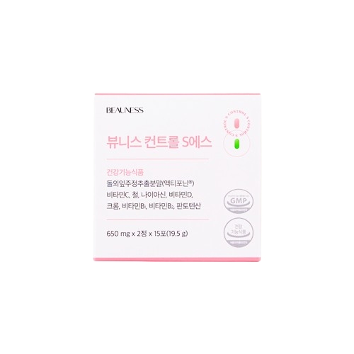뷰니스 <b>컨트롤 S</b>에스 650mg x 30정, 1개