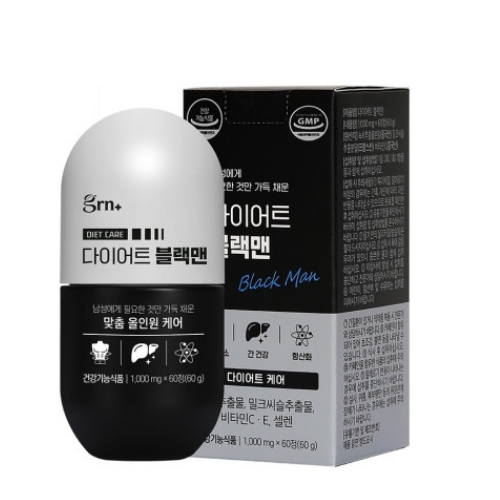 <b>GRN</b> 다이어트 블랙맨 1000mg x 60정, 2개