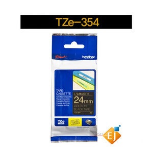 브라더 TZe-354 정품 라벨카트리지 24mm 검정바탕 금색글씨 PT-P750W PT-P700 PT-D610BT PT-P950NW PT-P900W회원가입즉시할인 특가