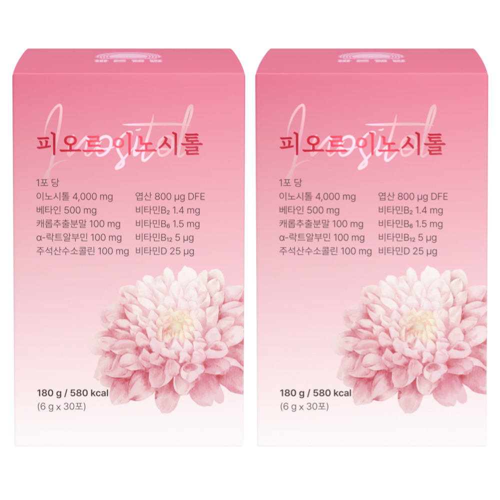 <b>바른웰빙</b> 피오르 이노시톨 알파락트알부민 베타인 엽산  2개  30회분