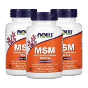 나우푸드 <b>나우푸드 엠에스엠</b> MSM 1000mg 120캡슐 식이유황 식용유황 Now