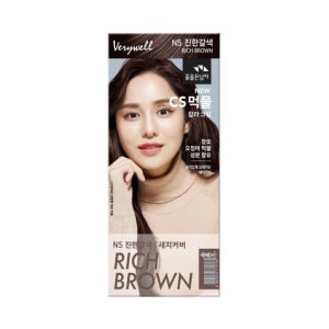 꽃을든남자 먹물 N5 진한갈색 새치 헤어스타일링 헤어 염모제 염색약