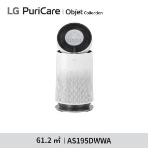LG전자 (19형)LG 퓨리케어 360 공기청정기 플러스 싱글부스터 AS195DWWA (61.2㎡) + 정품필터, 고속블렌더