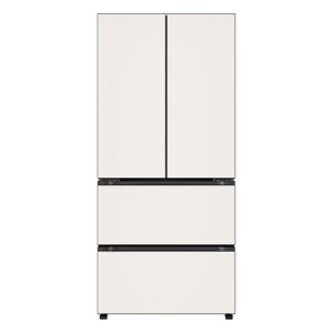 LG전자 LG 디오스 오브제 김치냉장고 4도어 Fit Max 480L 글라스 베이지 Z484GBB123S