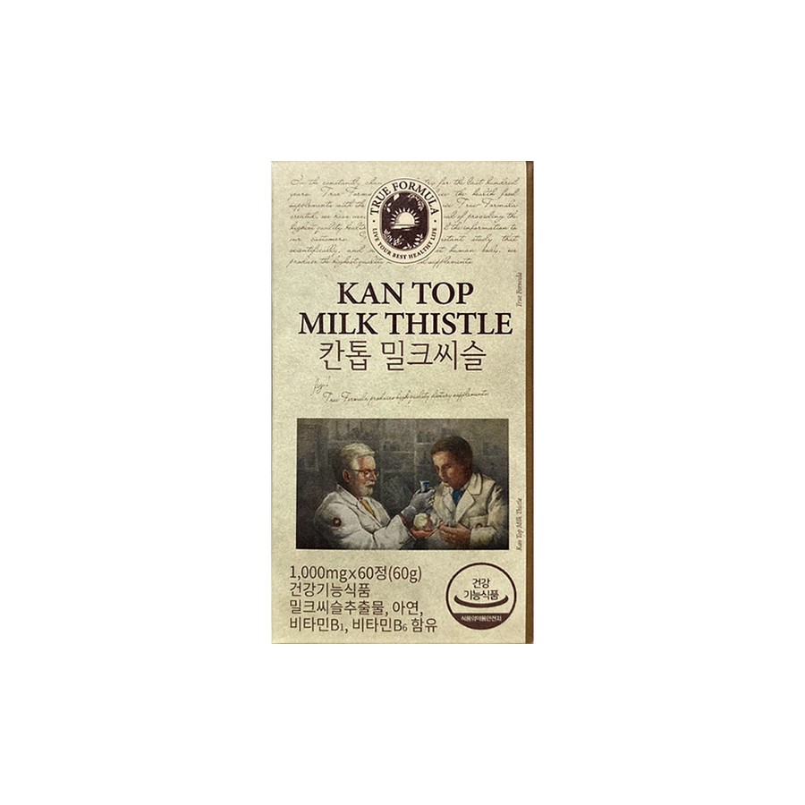 트루포뮬러 <b>칸톱 밀크씨슬</b> 1000mg X 60정 1박스 실리마린 간 건강 영양제