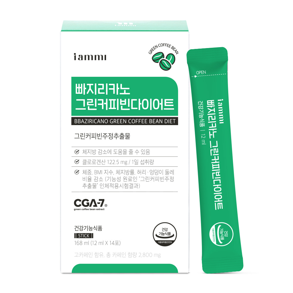 아이엠미  빠지리카노 <b>그린커피빈</b> 다이어트 12ml x 14포, 3개