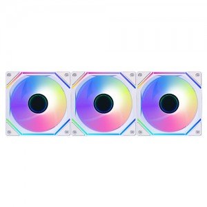 얼티메이크 XIN CRYSTON 120 PWM ARGB (3팩, 화이트)