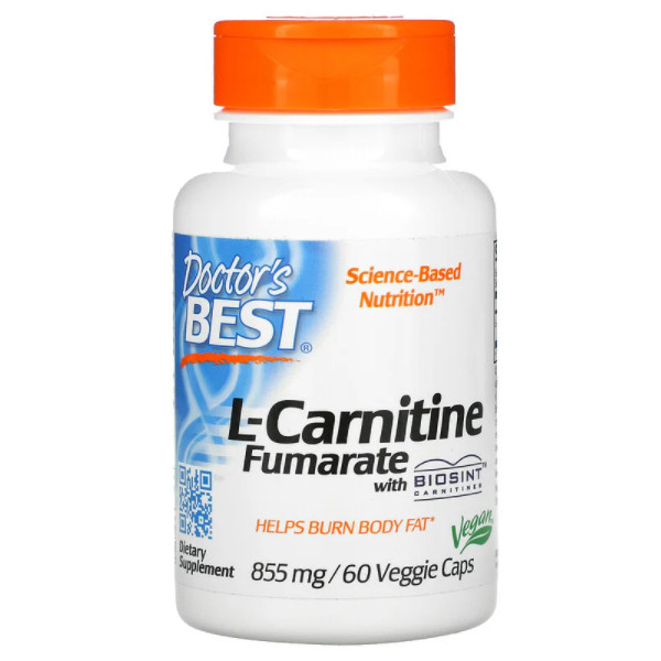 닥터스베스트 L-<b>카르니틴</b> 푸마르산 855mg x 60캡슐, 1개