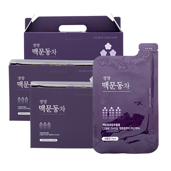 <b>경방신약</b> 맥문동차  75ml  3개