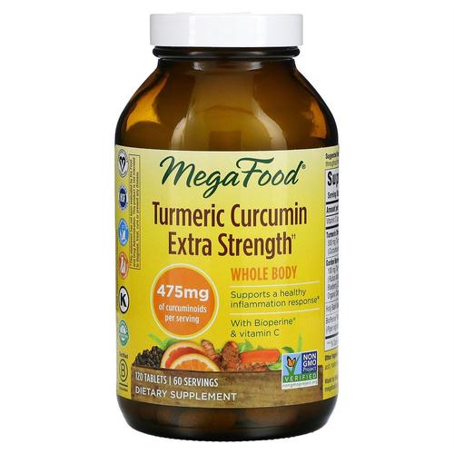 MegaFood Turmeric Curcumin Extra Strength 120정