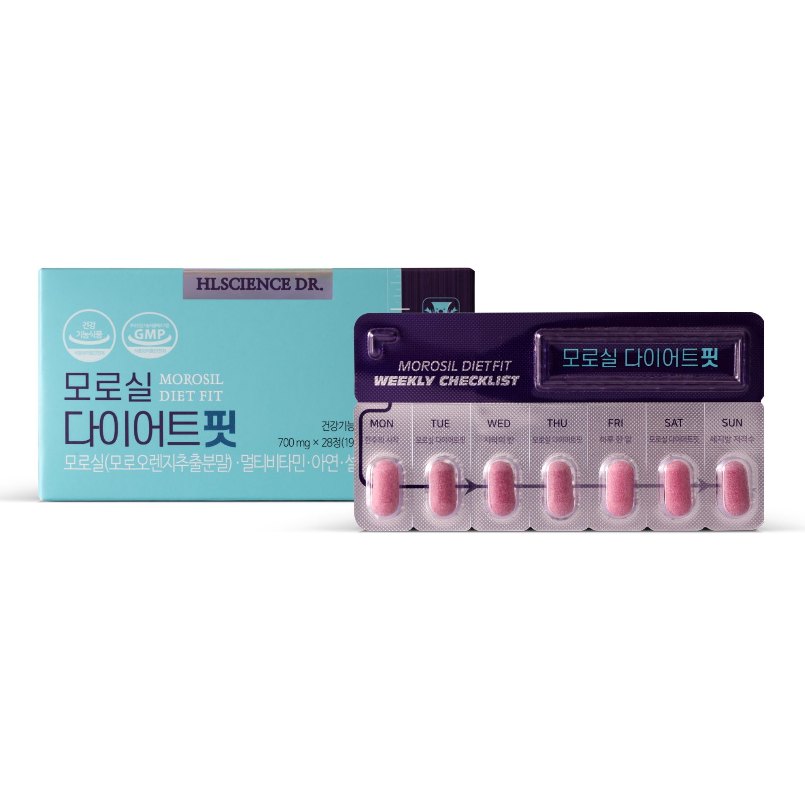 <b>에이치엘사이언스</b> 모로실 <b>다이어트</b> 핏 700mg x 28정, 3개