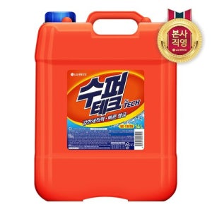 LG생활건강 수퍼테크 대용량 액체세제 말통 14L