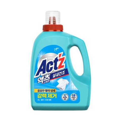 액츠 세탁세제 퍼펙트 실내건조(일반/드럼겸용) 3L 용기 x 1개+2.2L 리필 x 1개 (14,900원) (무료)