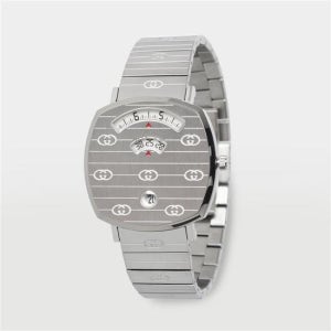 구찌 인터로킹 G 35MM 그립 메탈 손목 시계 584267 I1600 8504
