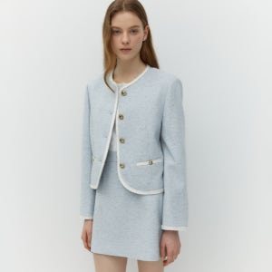 [드파운드] classic tweed jacket (4color)