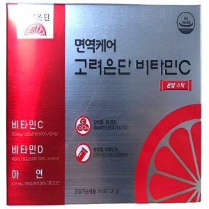 <b>고려은단</b> 면역케어 <b>고려은단</b> 비타민C 분말 스틱 60포 2박스 4개월분