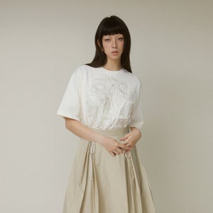 티백 Flower Embroidery T-Shirts 2 플라워 자수 티셔츠 2