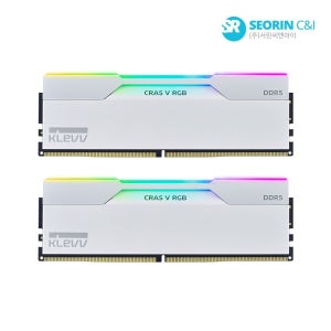 에센코어 클레브 [서린공식] ESSENCORE KLEVV DDR5-6000 CL28 CRAS V RGB WHITE 패키지 서린 (32GB(16Gx2))