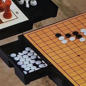 체스판 오목 접이식 교육 세트 자석 체스 바둑 바둑판