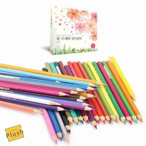 PH 꽃 컬러링북 색연필 세트16 할머니취미 취미미술 색칠공부책