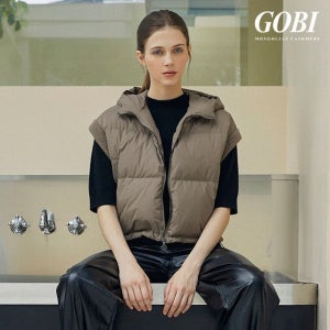 고비 (현대홈쇼핑) [런칭가 499000원]고비(GOBI) 캐시미어 100 구스다운 후드 베스트