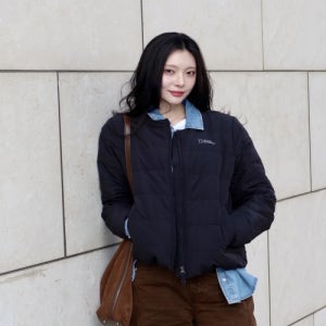 [내셔널지오그래픽] N254WDW920 여성 헤론 U넥 경량 구스다운 점퍼 BLACK N254WDW920099