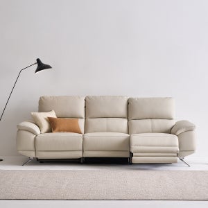 미유모어 3.5인 가죽 리클라이너 소파 일면형